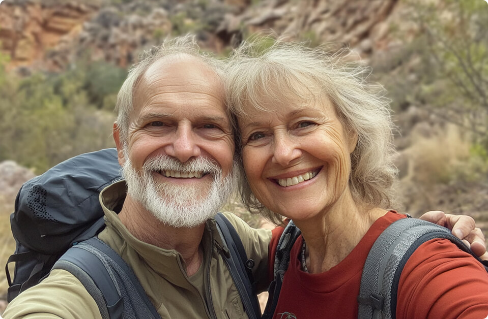 couple hiking